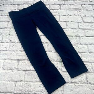 Lululemon Athletica Womans Size 6 Dark Blue Crop Leggings Yoga